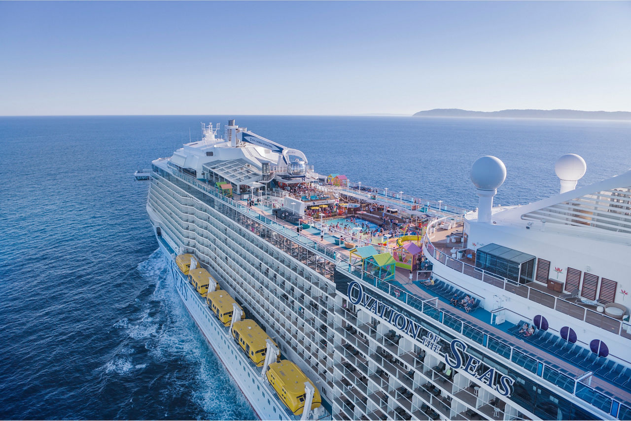 Ovation of the seas aerial Los Angeles Arrival