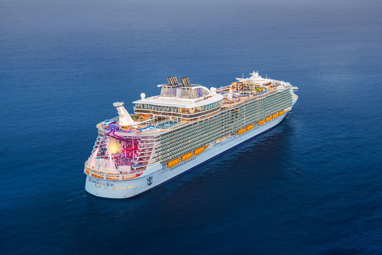 Harmony of the Seas bow angle shot