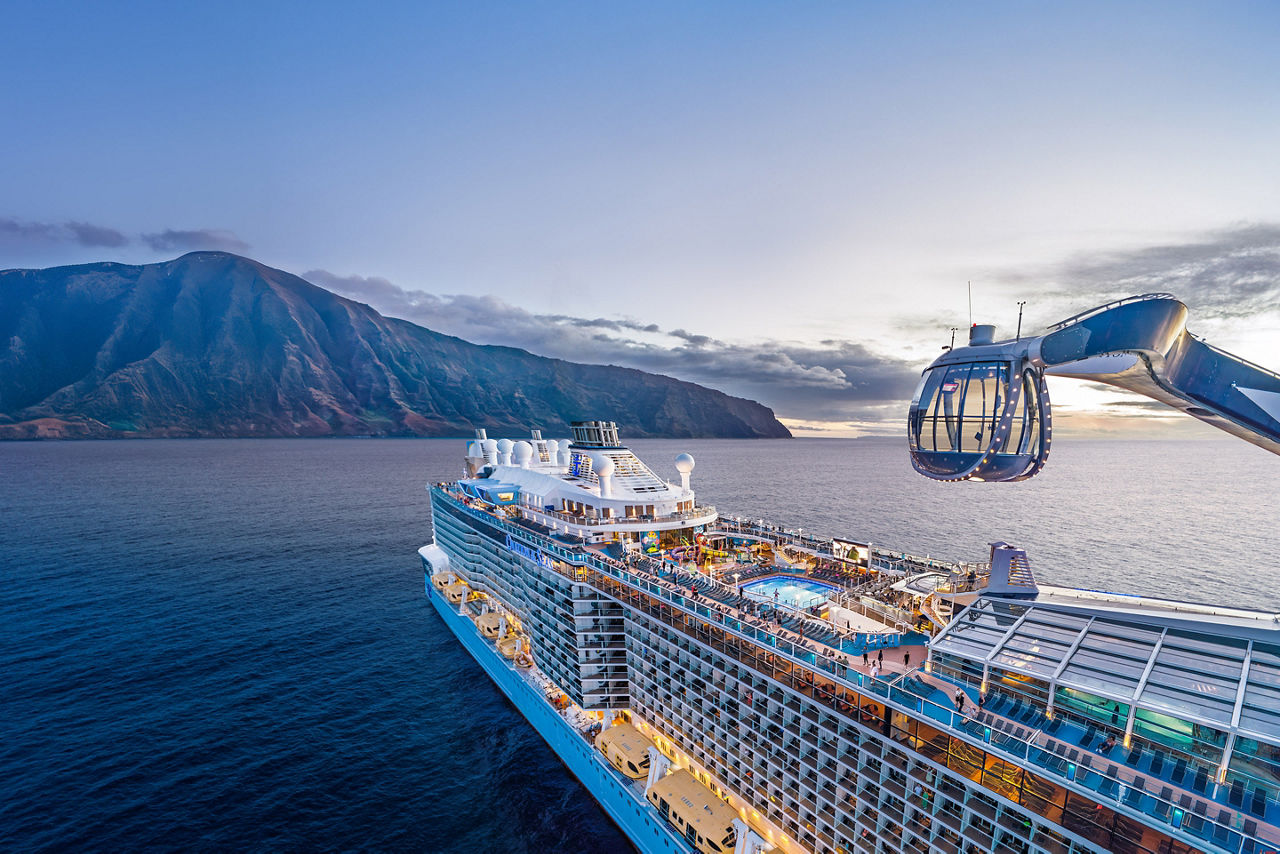 Ovation of the Seas aerial