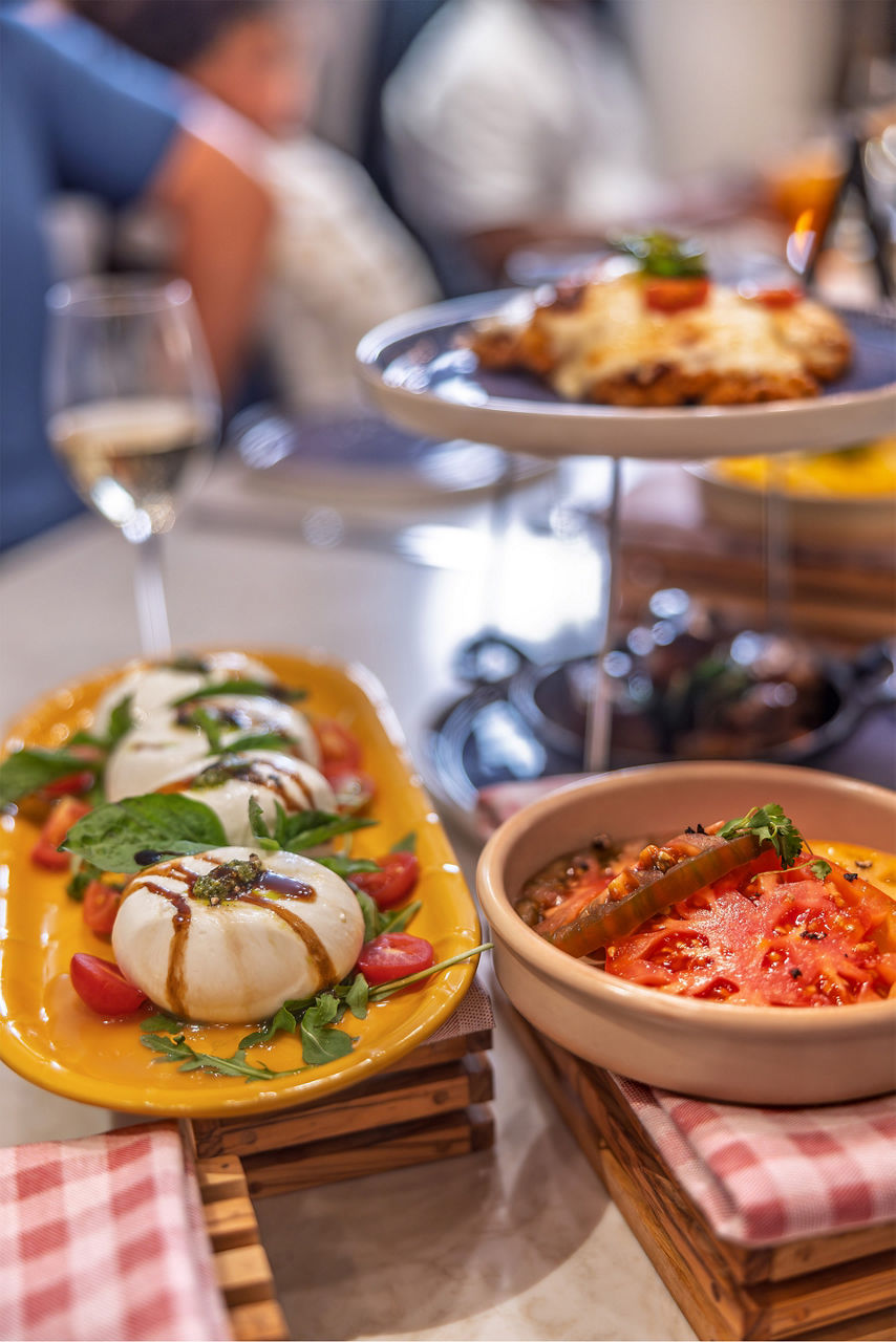 Italian dishes at Celebration Table
