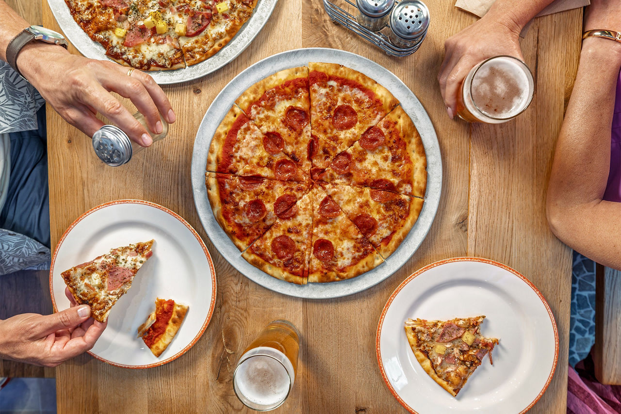 Pepperoni pizza at Sorrento's