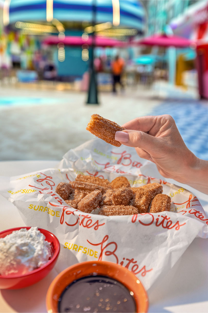 Surfside Bites cinnamon sugar churros