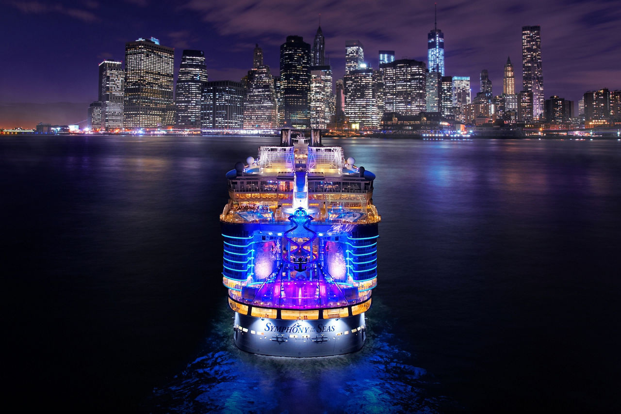 symphony of the seas new york sailing city skyline