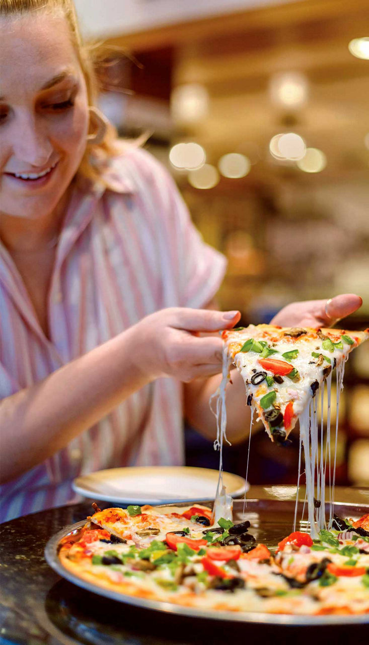 sorrentos pizza slice vegetarian