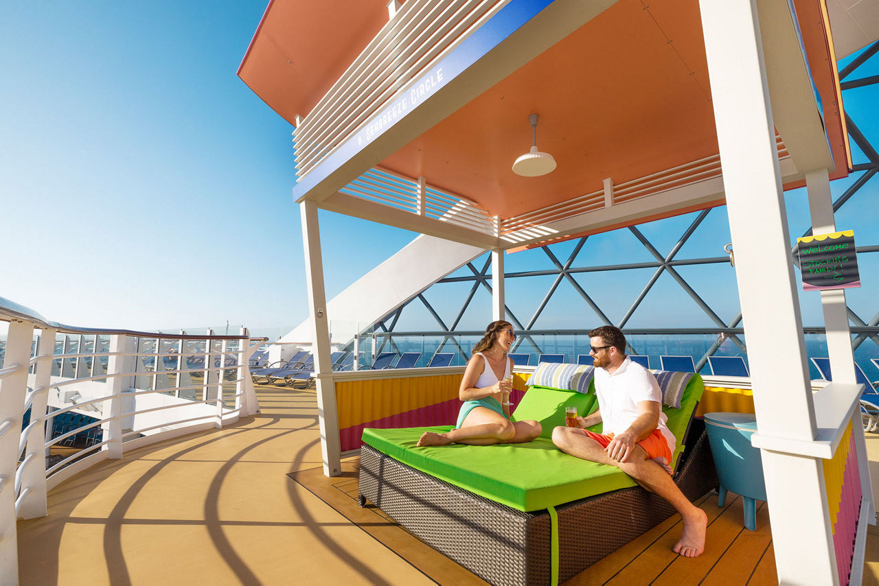wonder of the seas casita couple tanning