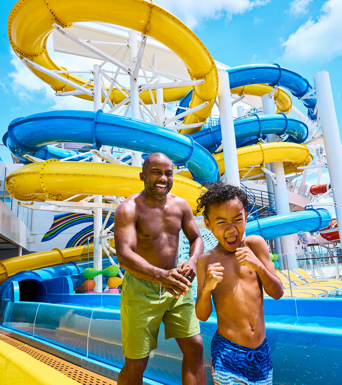Father and Son Fun Outdoor Activities Perfect Storm Wonder of the Seas Royal Caribbean