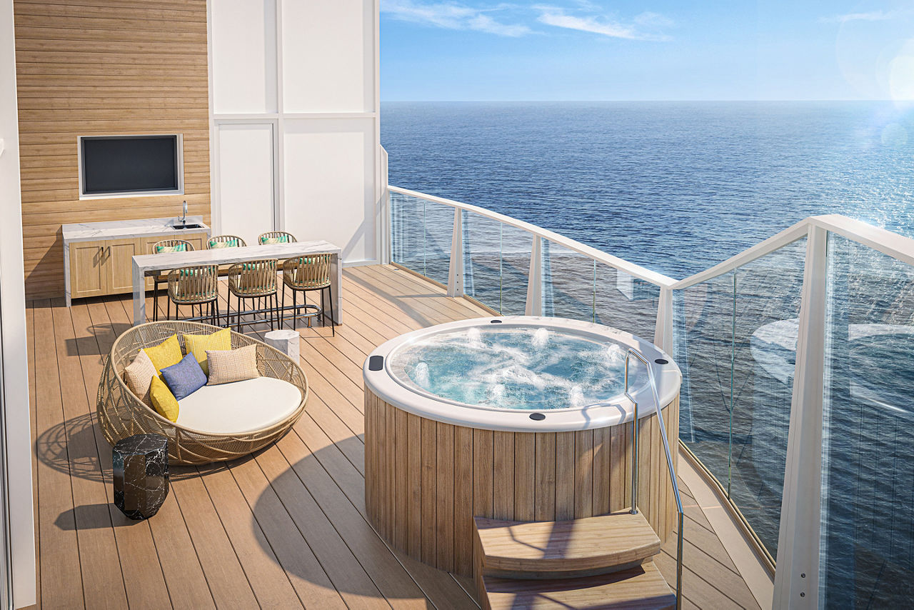 Utopia of the Seas Loft Suite Balcony
