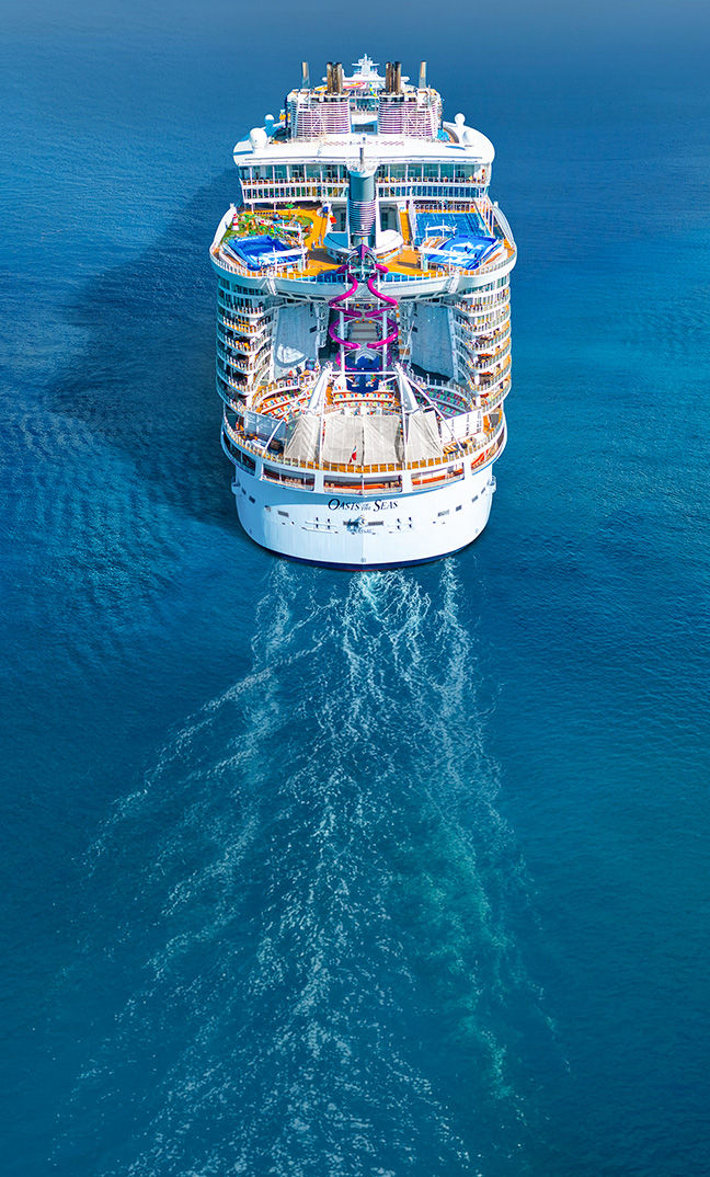 Oasis of the Seas, aft, ship tiles, cape