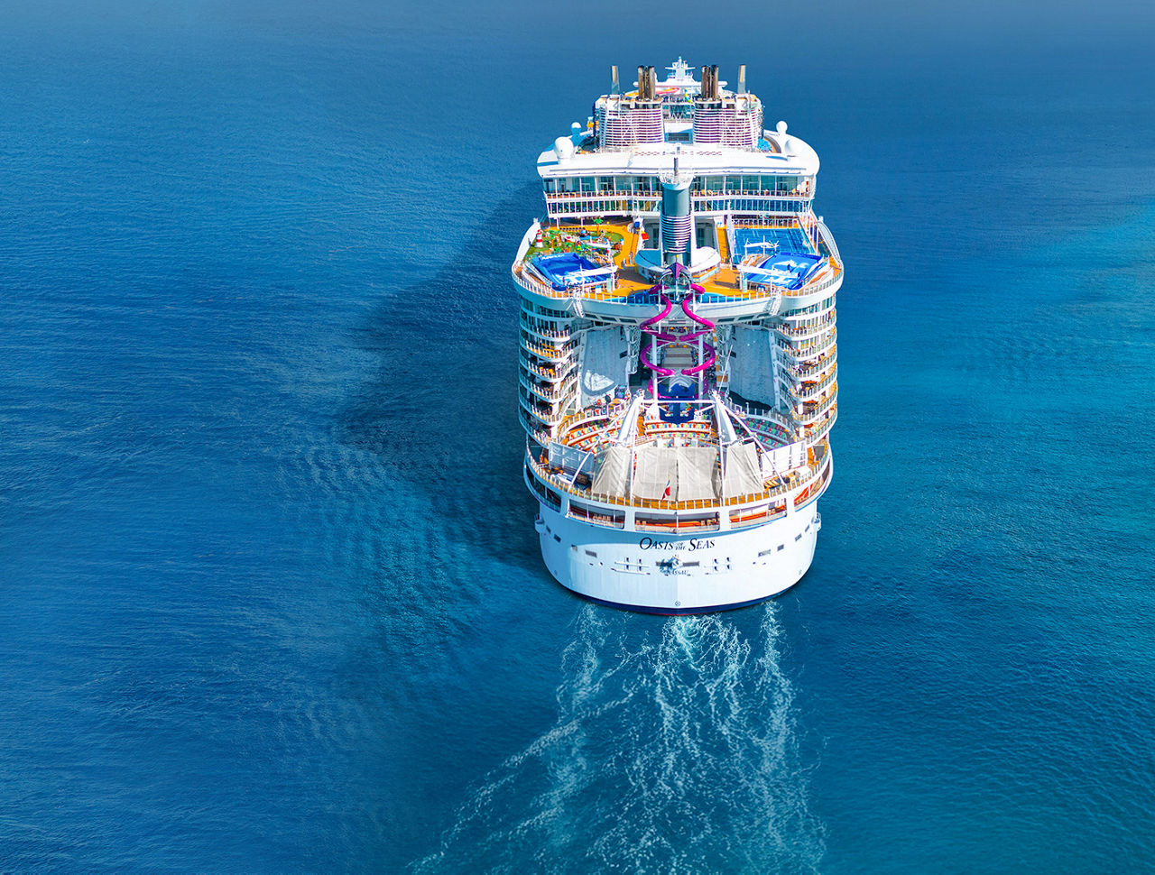 Oasis of the Seas, aft, ship tiles, cape