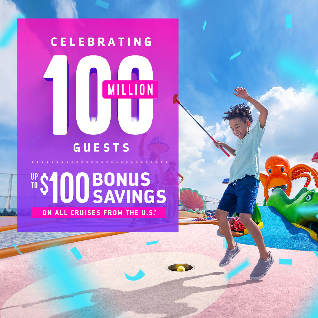 100M Guests Sailed Promo Banner