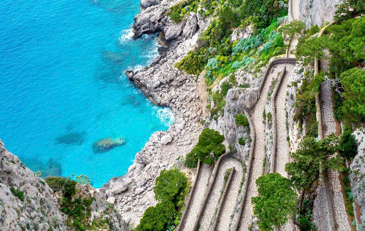 Capri, Italy Aerial View