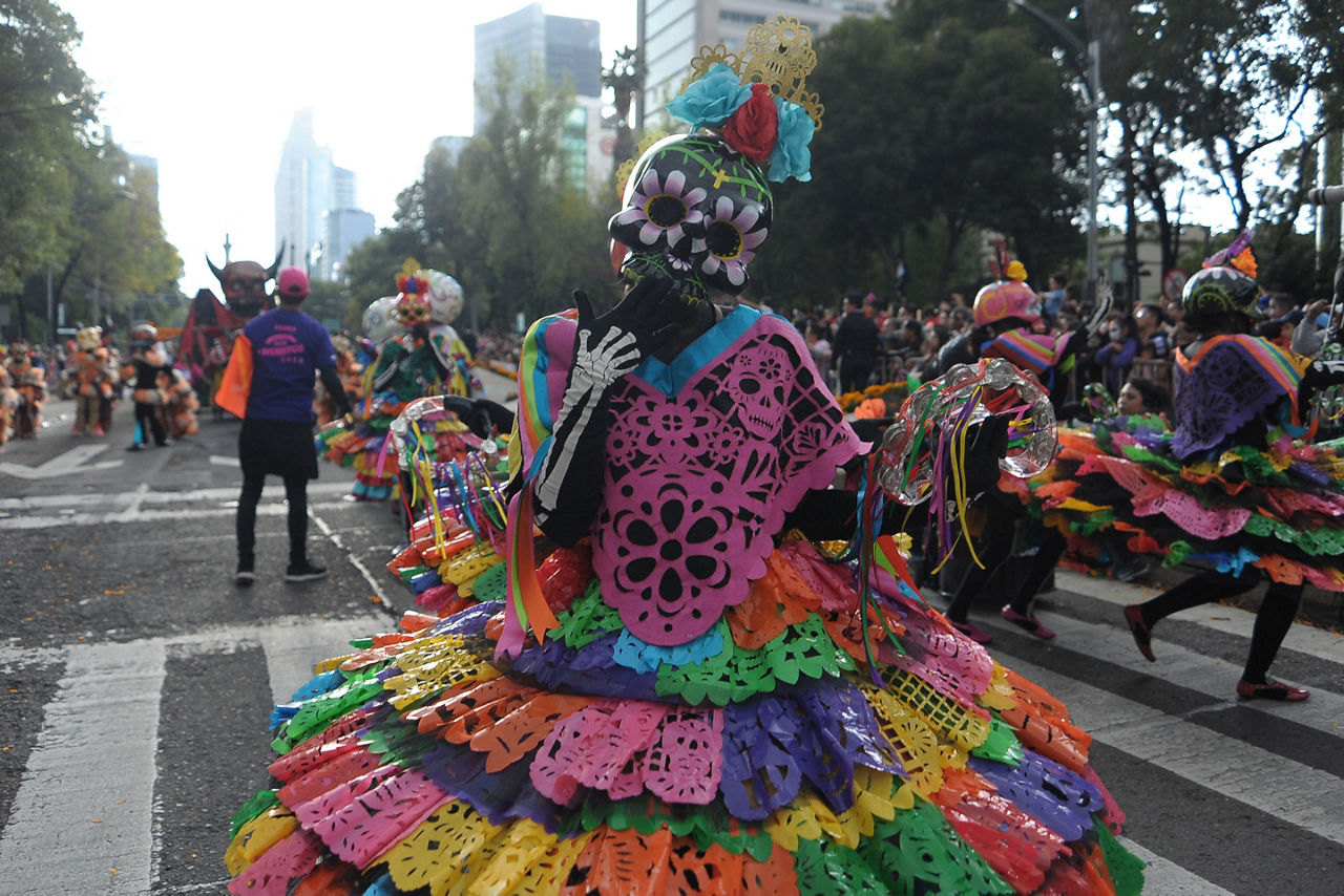 Day of the Dead parade in Mexico City, Mexico