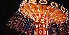 Carousel Amusement Park at Night