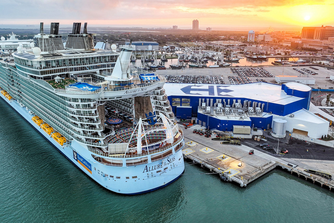 Terminal during Sunset Galveston, Texas