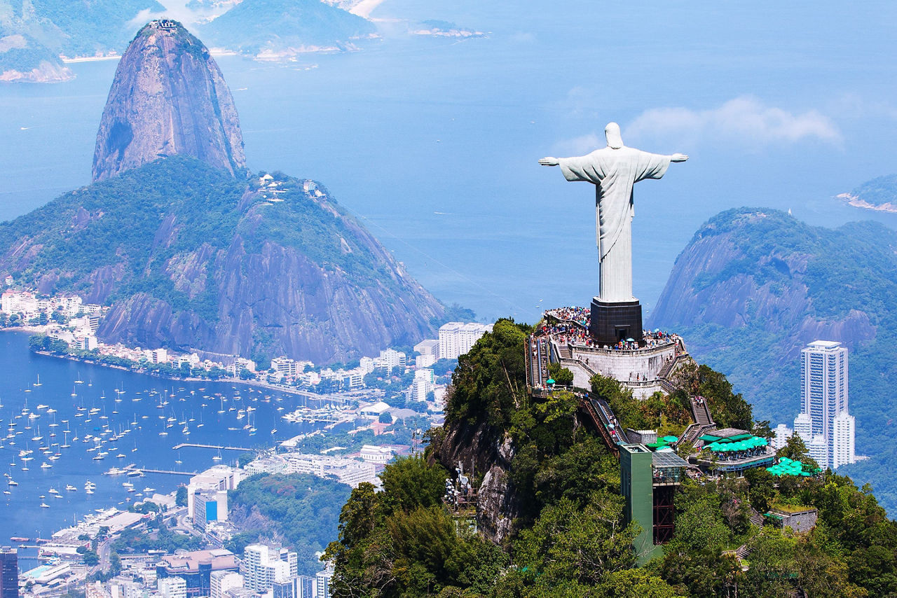 Christ the Redeemer Statue in Rio de Janeiro Brazil