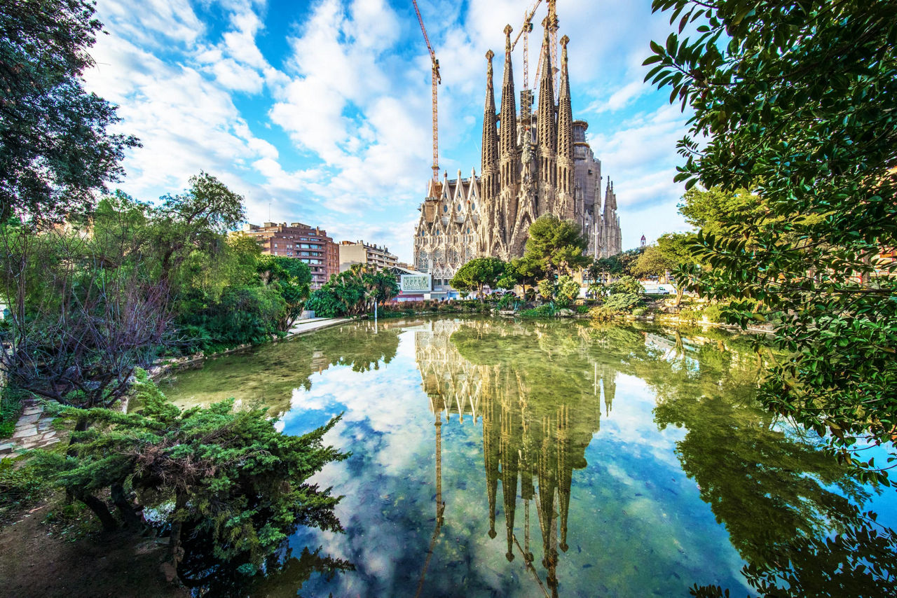 Sagrada Familia in Barcelona Spain