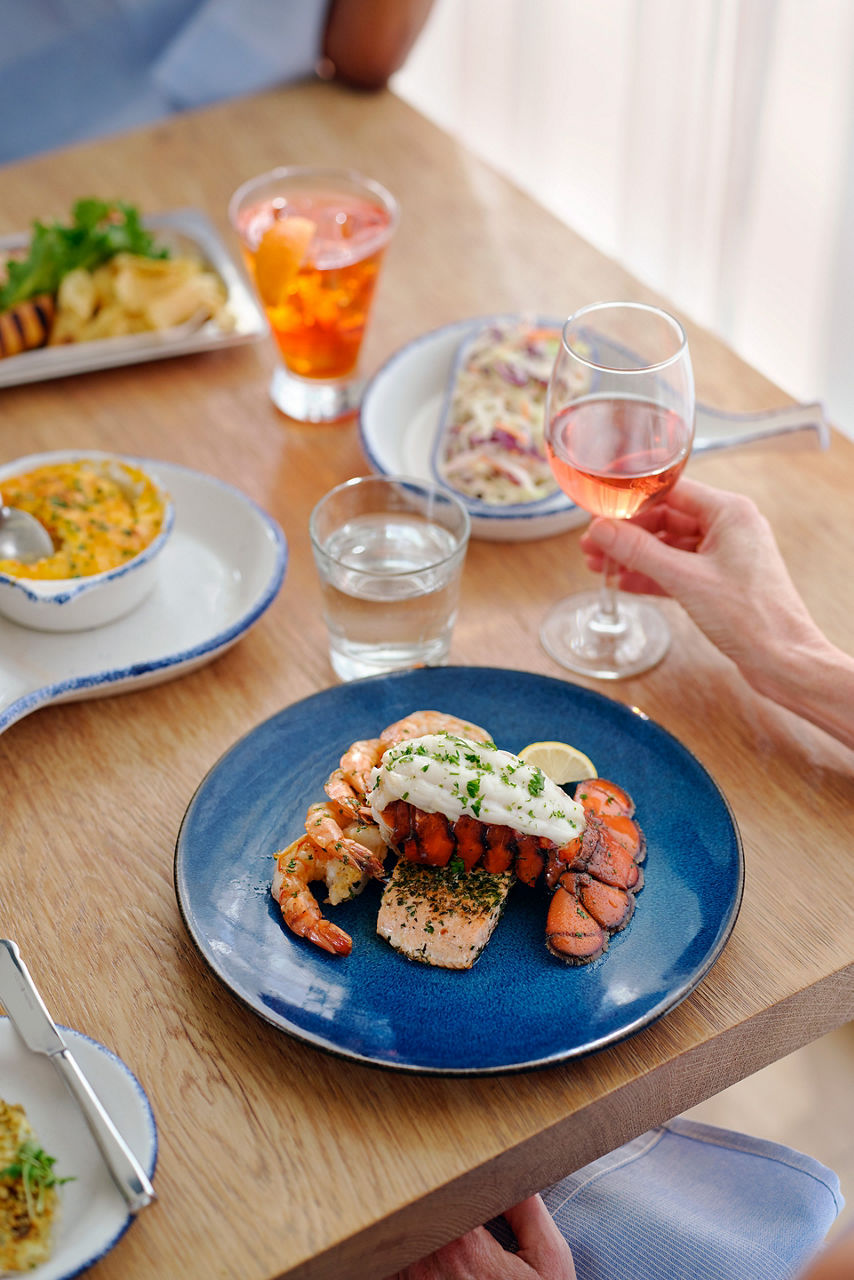 delicious hooked seafood platter cruise dinning