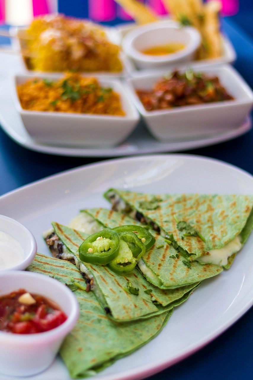 Oasis Class, Oasis of the Seas, A portobello mushroom quesadilla at Sabor
