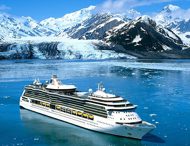 Serenade of the Seas at Hubbard Glacier , Alaska