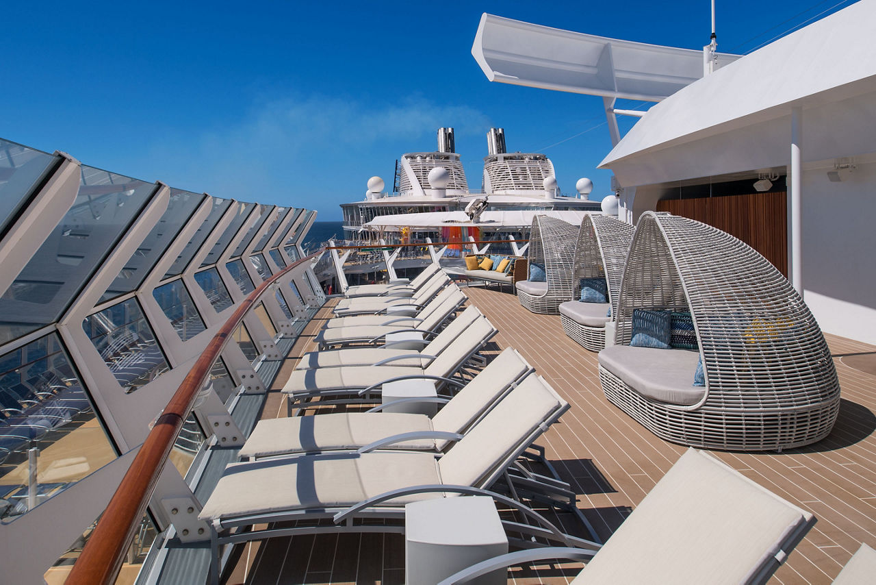 Oasis Class, Symphony Of The Seas, Suites Sun Deck on a Sunny Day