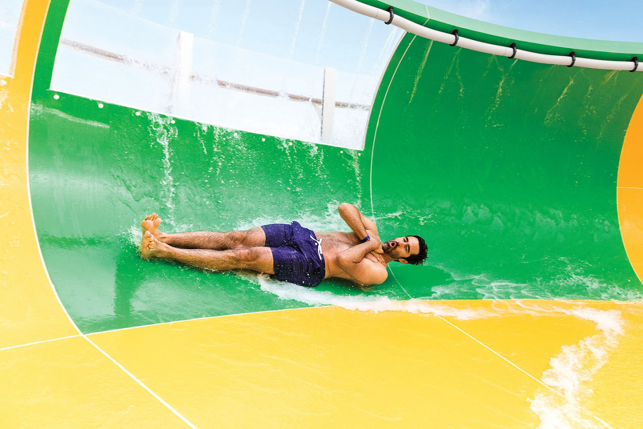 Symphony of the Seas The Perfect Storm Supercell Man Sliding 