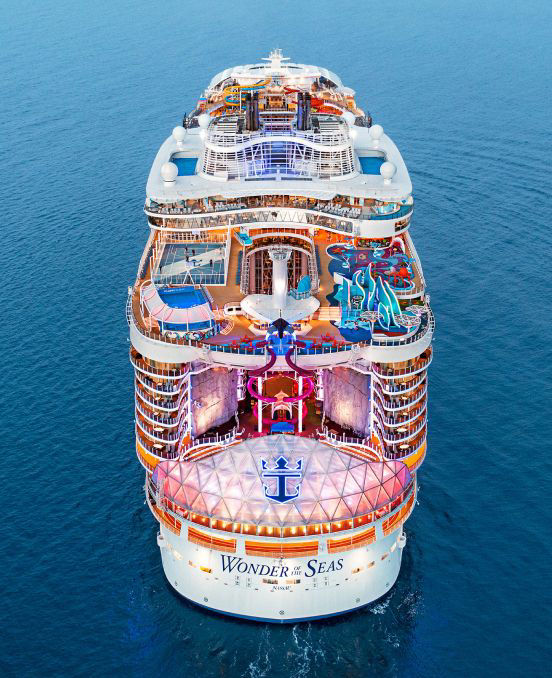 Oasis Class, Wonder of the Seas Aerial