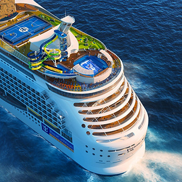 Voyager of the Seas Stern Aerial