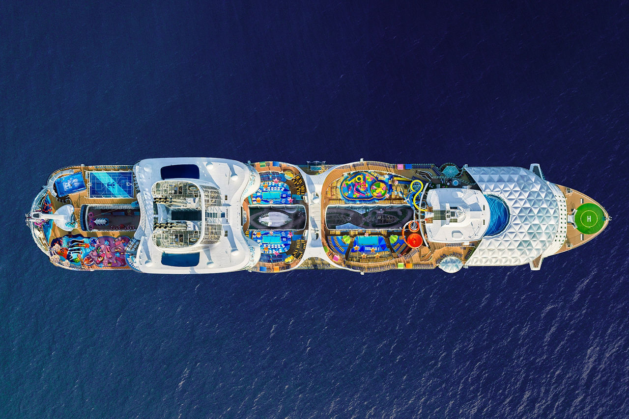 Wonder of the Seas Aerial