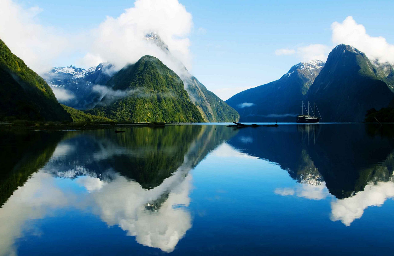 Milford Sound Fjord in New Zealand