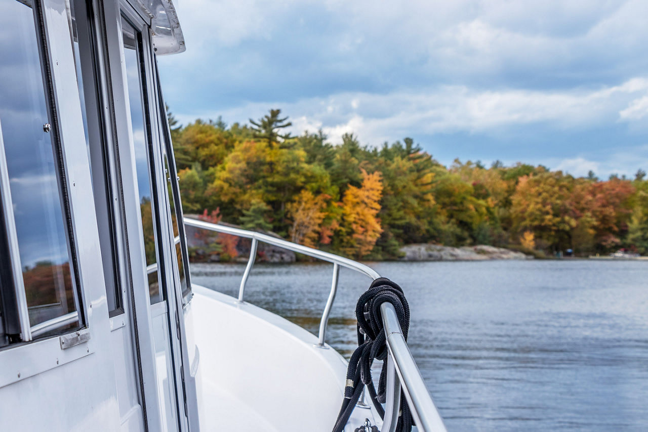 Canada Ontario Boat Ride Georgian Bay Fall