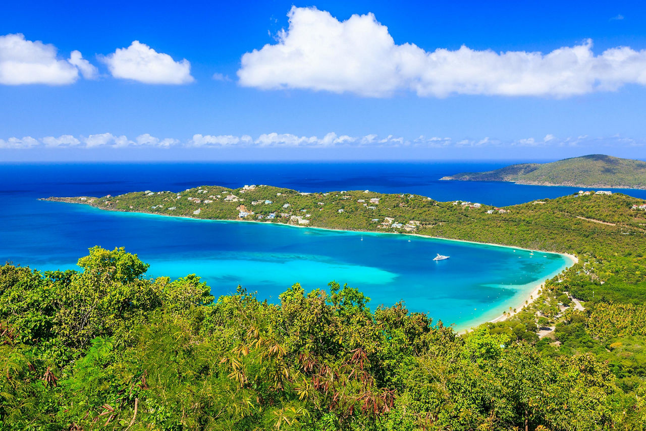 Turquoise Waters in an Eastern Caribbean Island