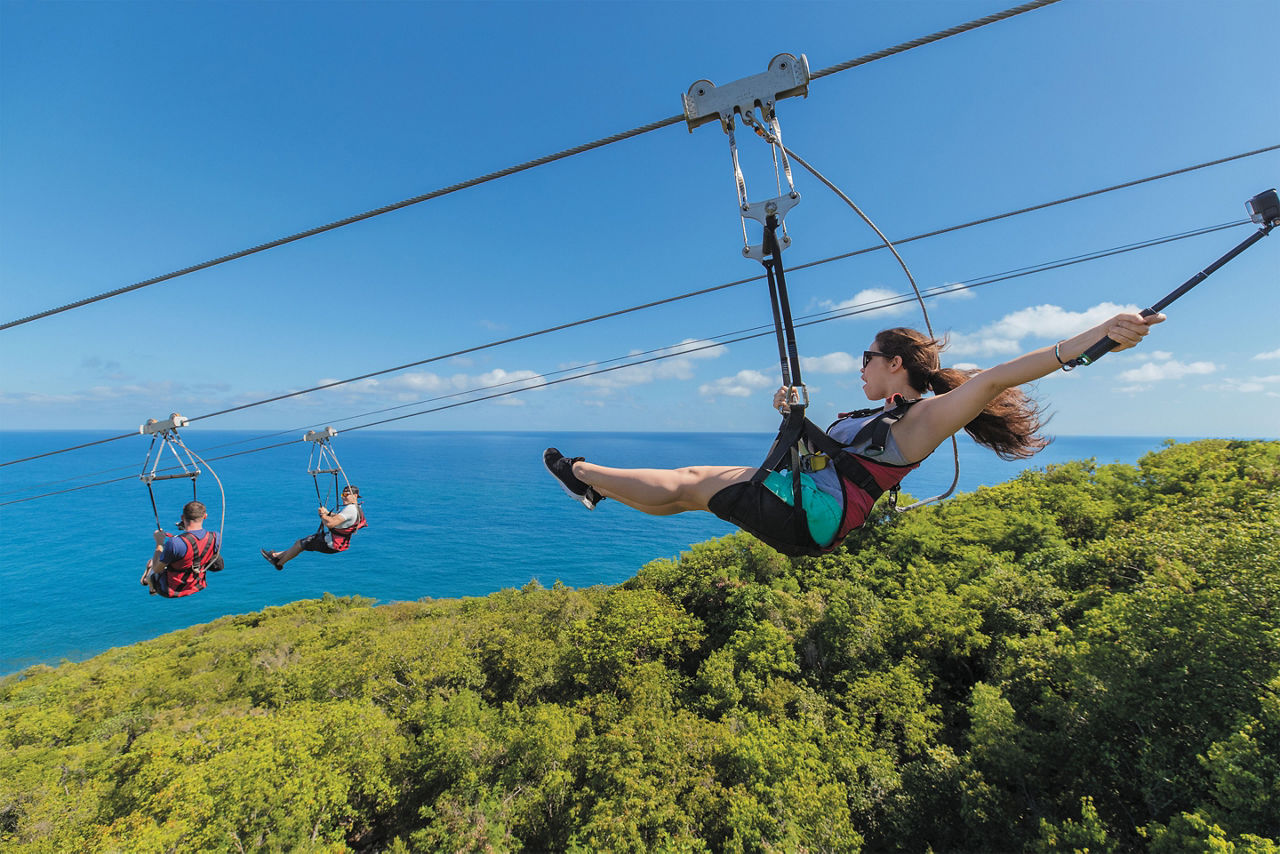 Zip Line in Labadee, Haiti