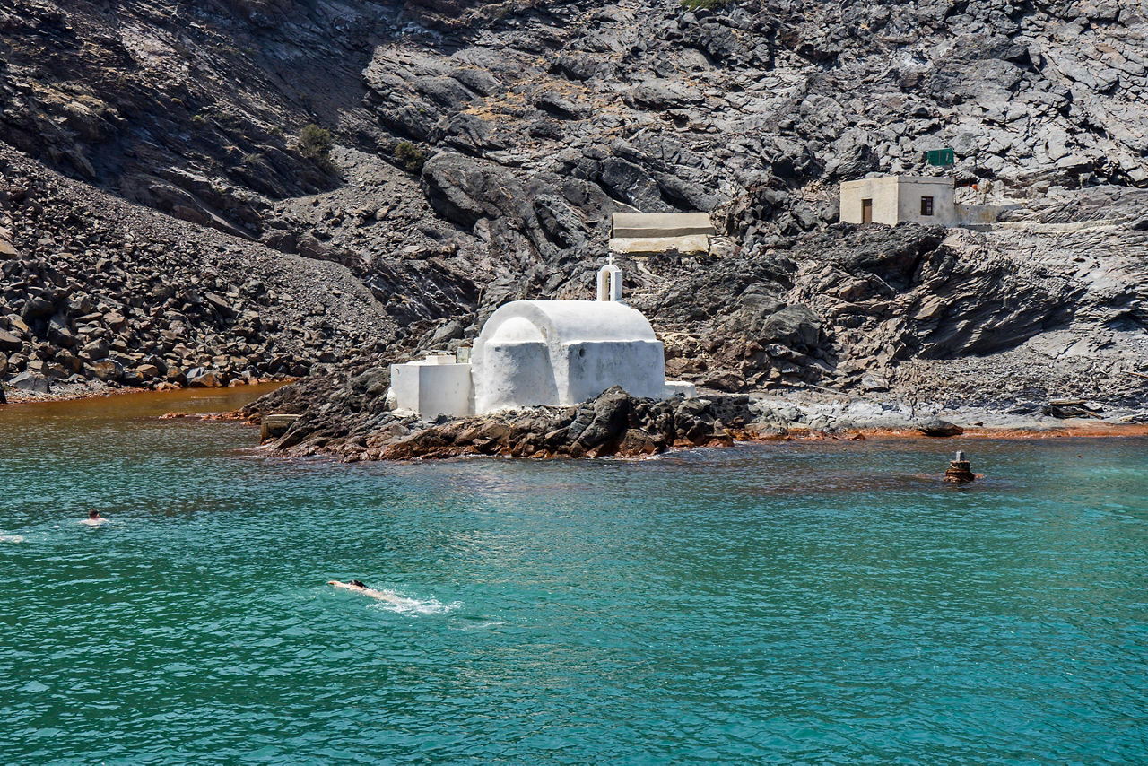 Greece Nea Kameni Volcano