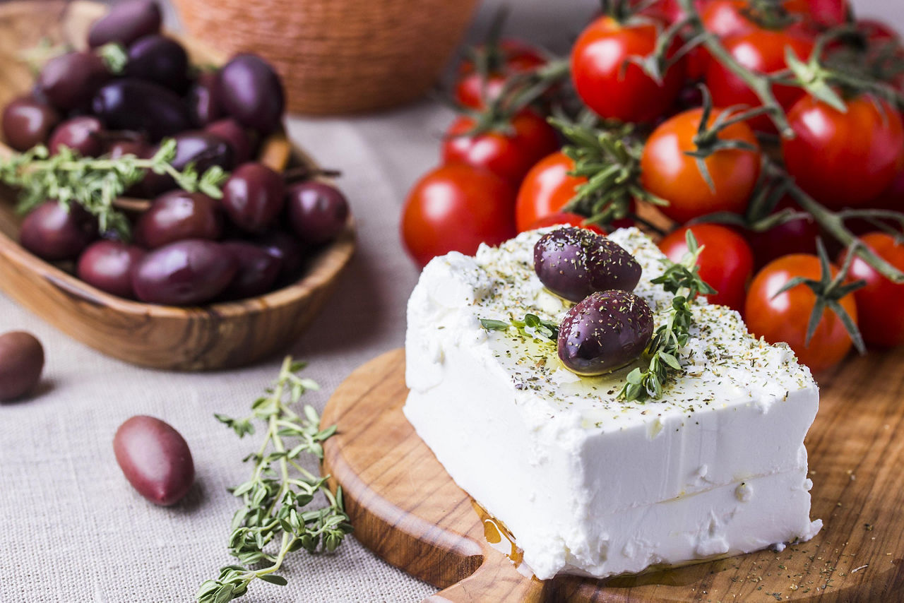 Greek Feta Cheese and Kalamata Olives