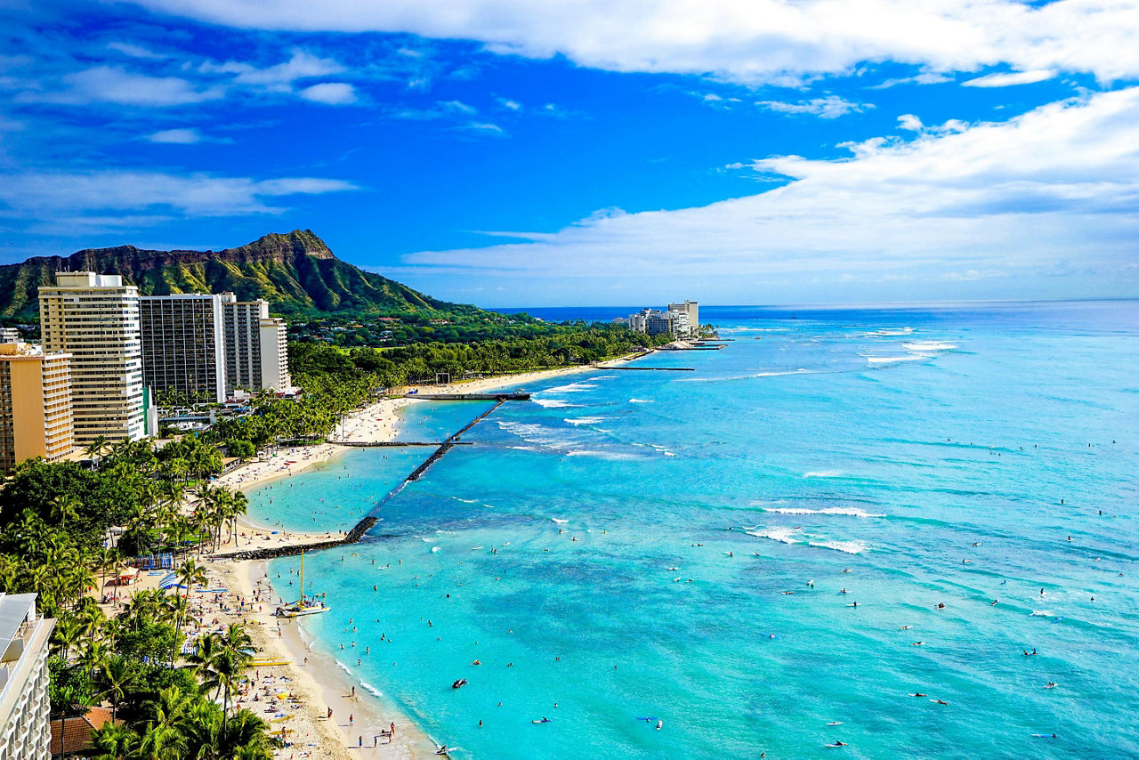 Beautiful Hawaii From The Sky