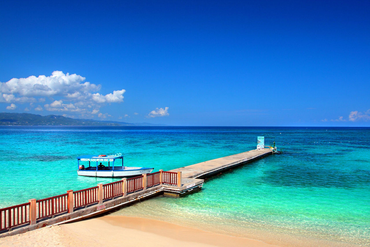 Doctors Cave Beach in Montego Bay, Jamaica