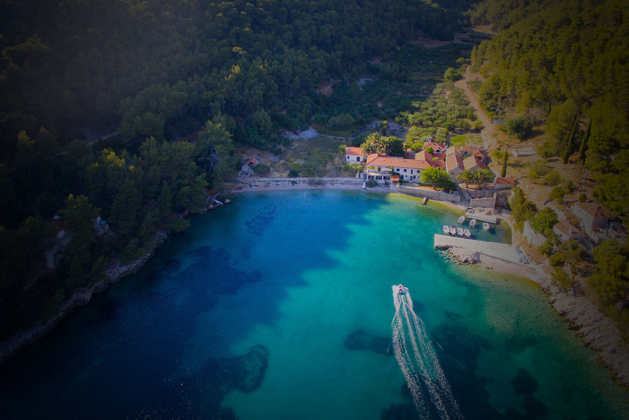 Mediterranean Cove Aerial View