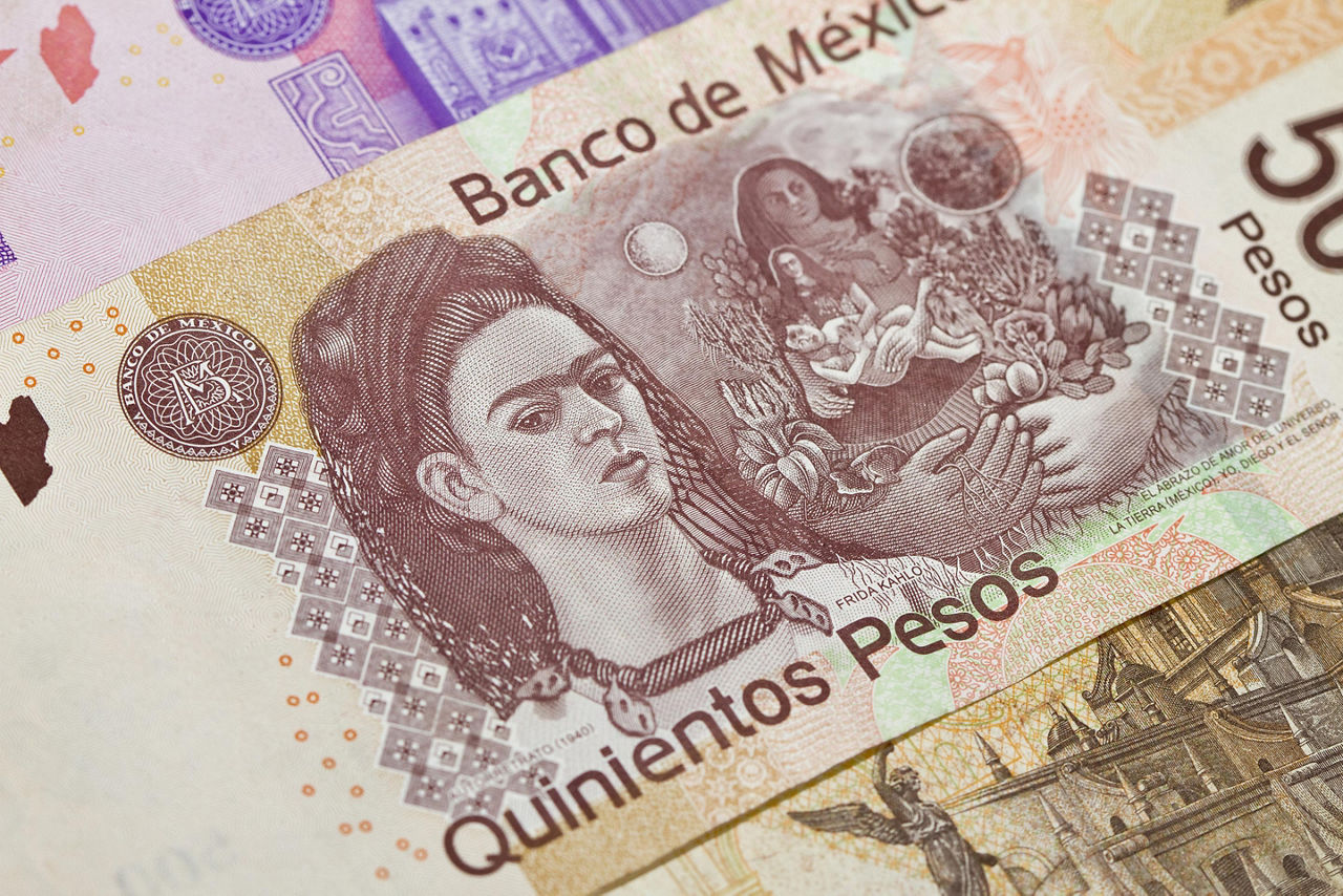 Mexican Pesos with Frida Kahlo