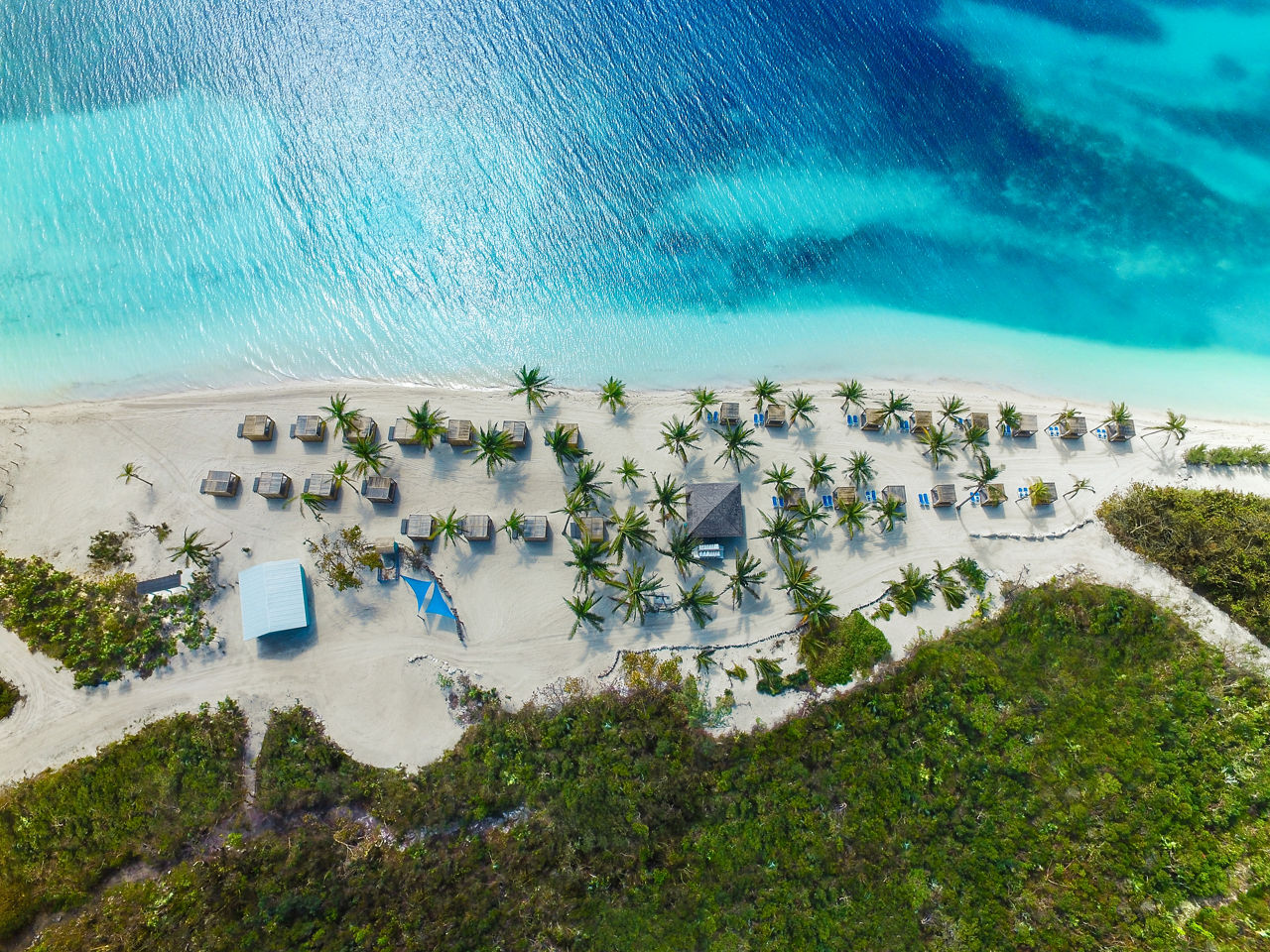 Coco Cay, Bahamas Aerial View 