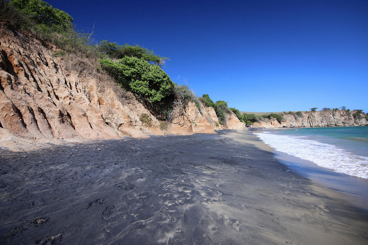 Black Sand Beach in Vieques, Puerto Rico