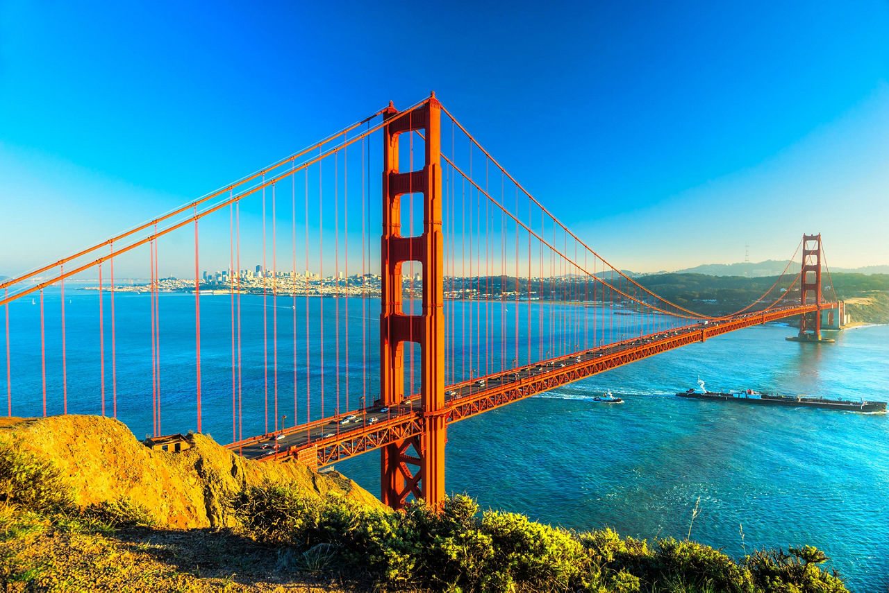 The Unmistakable Golden Gate Bridge in San Francisco