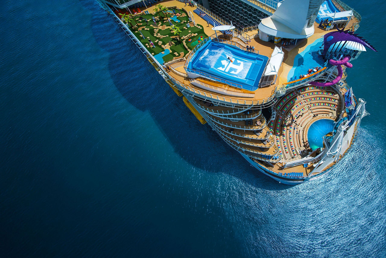 Harmony of the Seas, Aerial View