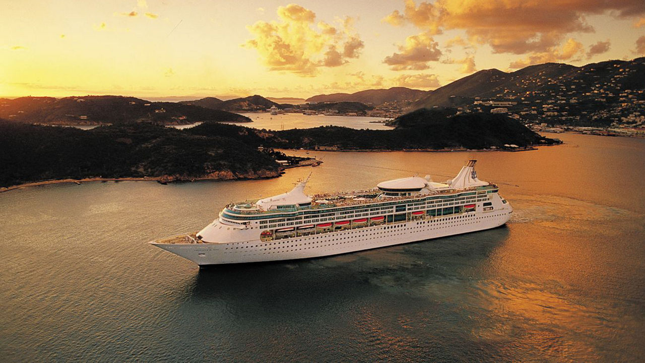 Rhapsody of the Seas, Aerial View With Sunset, Canary Islands, Greece, and Croatia Destinations
