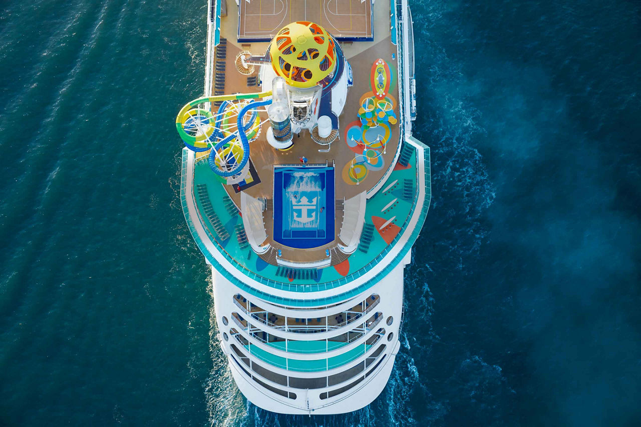 Independence of the Seas, Aerial View