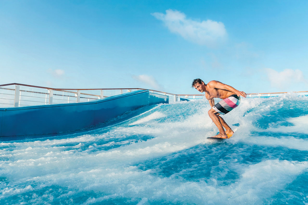 Man Surfing the Flowrider