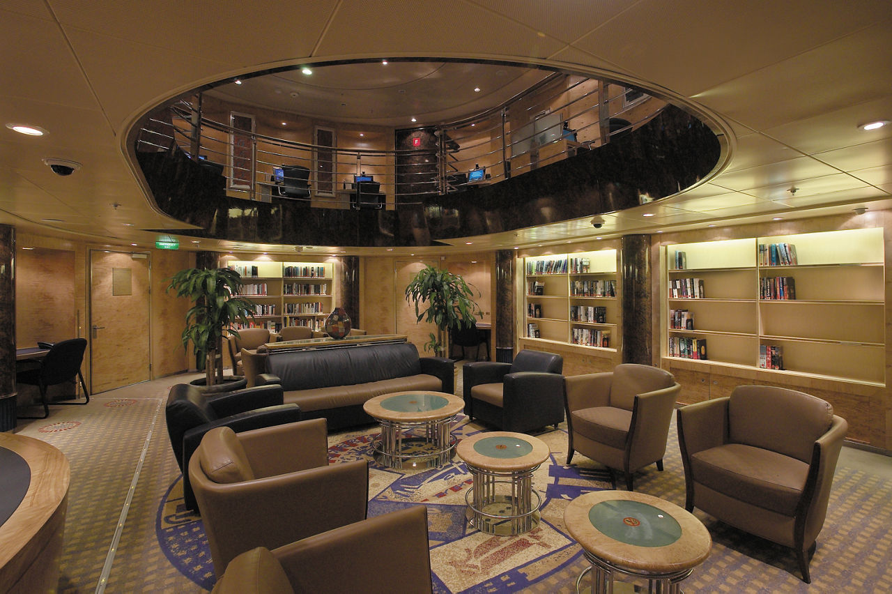 Library and Card Room on Explorer of the Seas