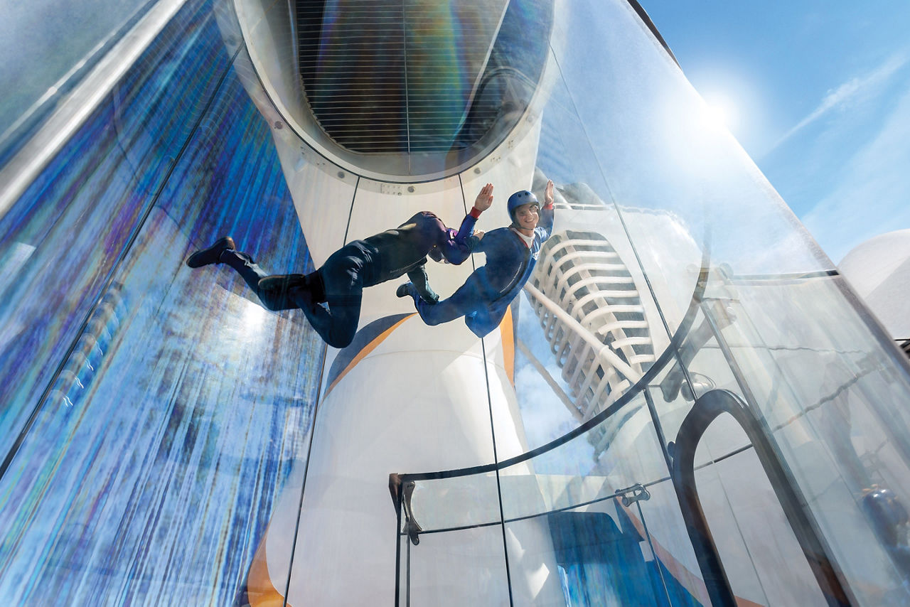 Ripcord iFly Couple Flying Mid Air