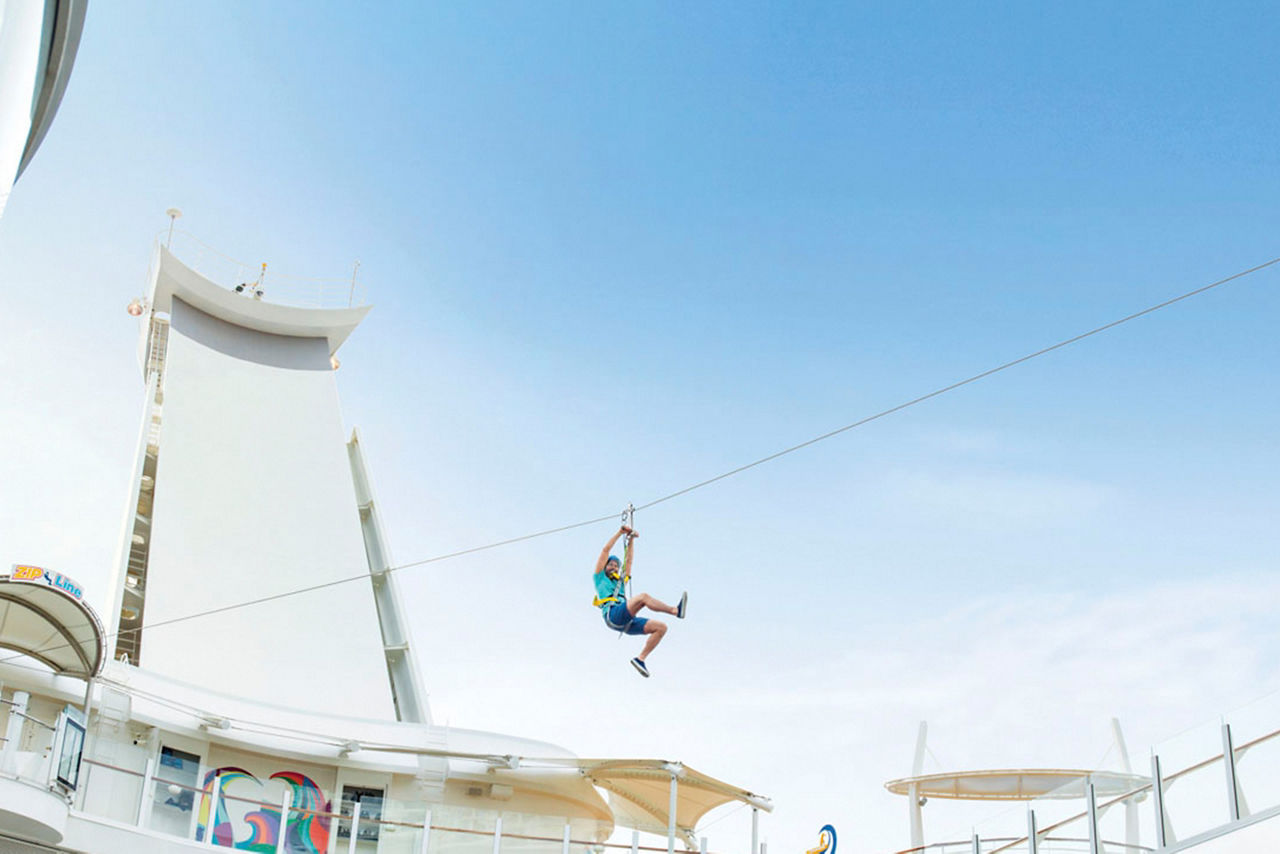 Wonder of the Seas Zip line RENDER