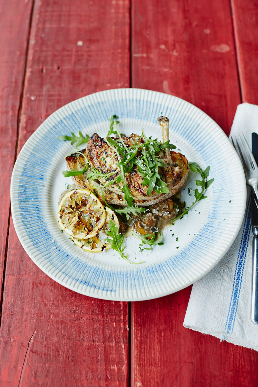 Jamie's Italian Chicken Porcini Bruschetta