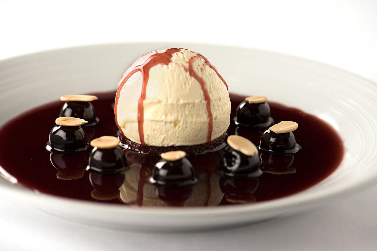 Main Dining Room Ice Cream Cherry Dessert